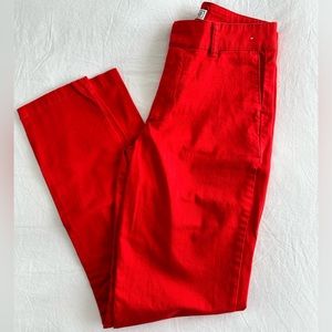 Abercrombie and Fitch High Waisted Pants(Red) Ankle 24